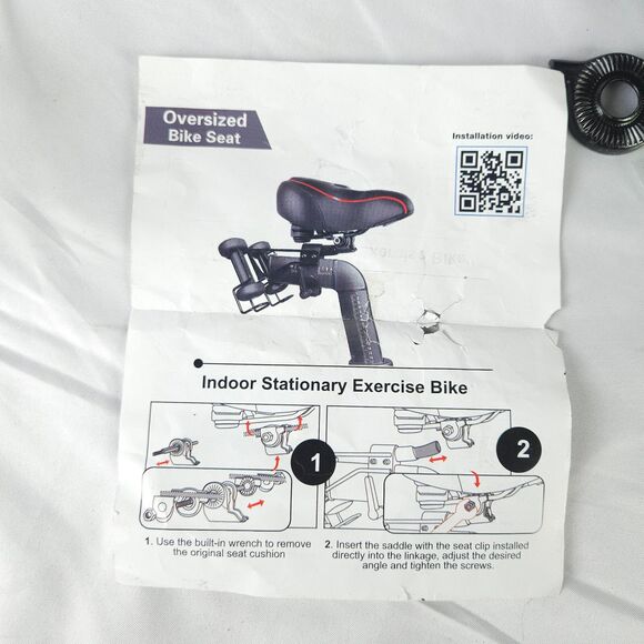 Oversized Bike Seat for Peloton Road Or Exercise Bike Memory Foam Cushion - Picture 4 of 5